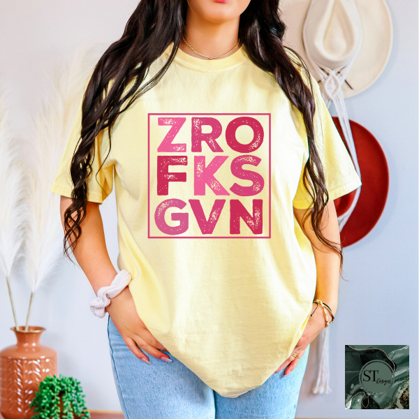 Zero fks given T-Shirt