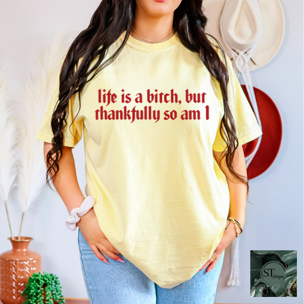 Life is a b*tch thankfully so am I T-Shirt