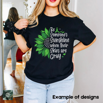 Mental Heath Awareness Mystery Statement T-Shirt Black or White
