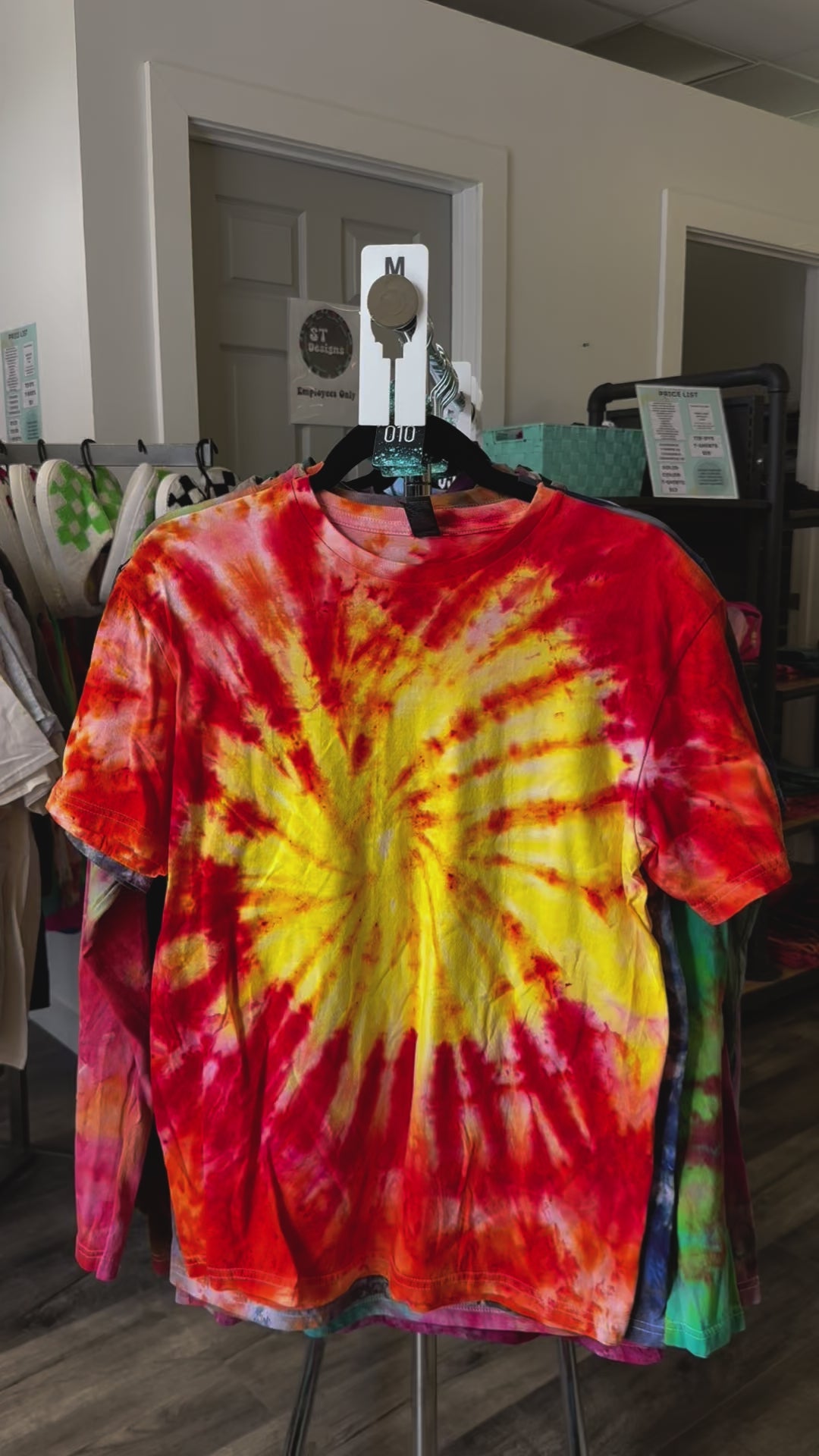 Load video: Size Medium Handmade Tie-dye by ST Designs