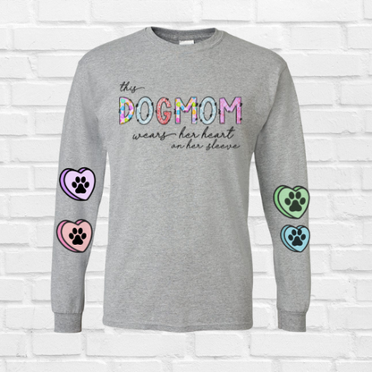 Dog Mama Hearts Customizable